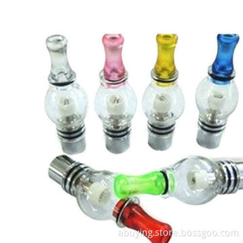 Glass globe atomizer, solid E-juice and tobacco wax, for electronic cigarette